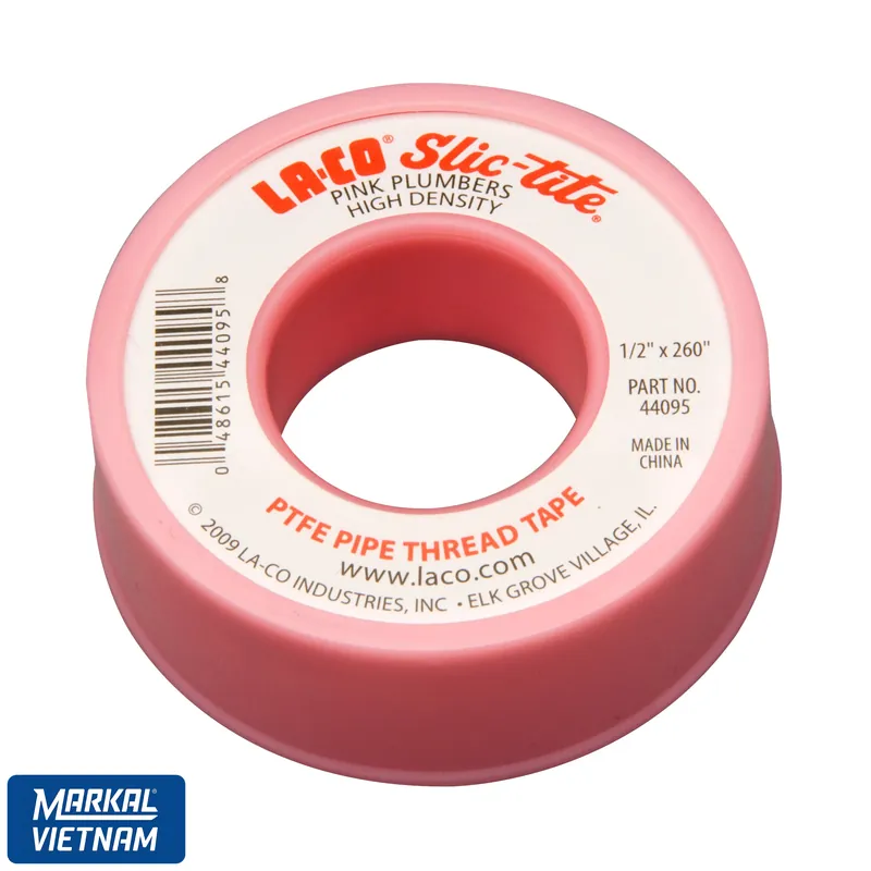 Ứng dụng băng keo ren LA-CO PTFE trong lắp đặt hệ thống ống