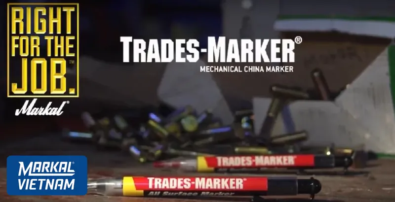 Trades Marker Markal bút chì bấm refillable dùng trong cơ khí xây dựng