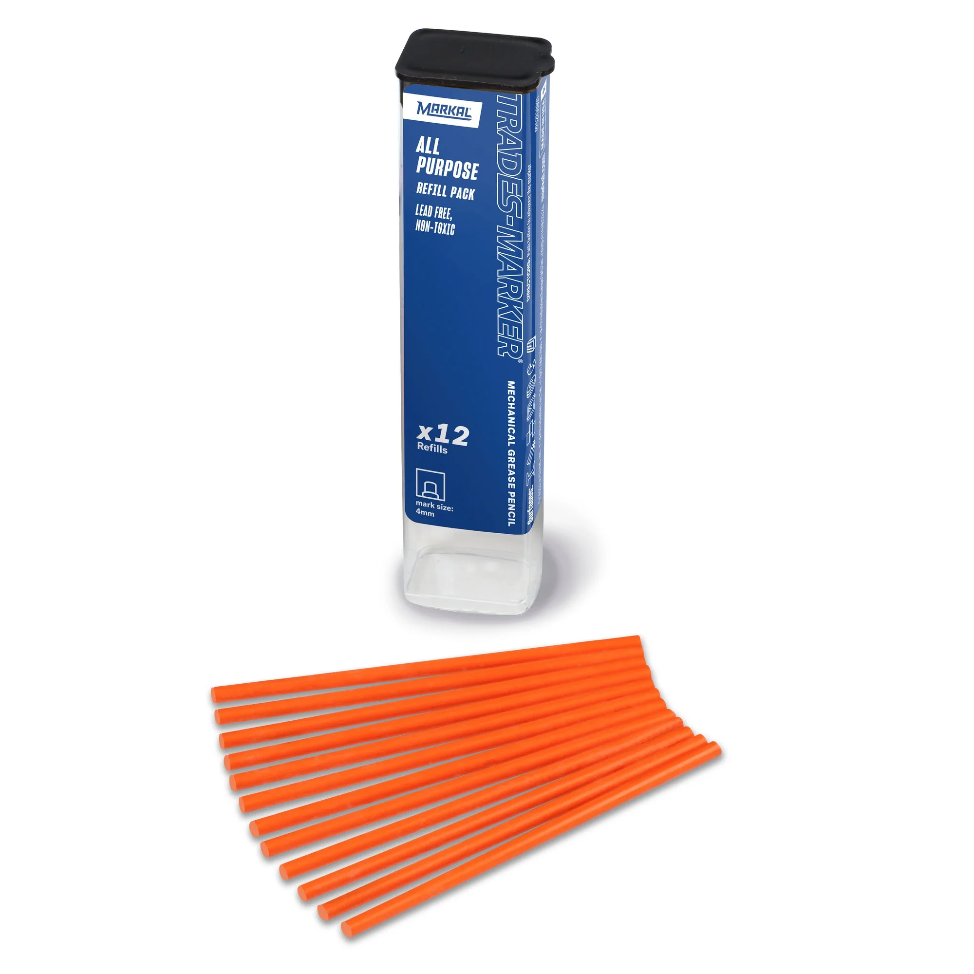 TRADES-MARKER Mechanical Grease Pencil Bút đánh dấu cơ khí - Màu Cam mã 096247 - Markal chính hãng