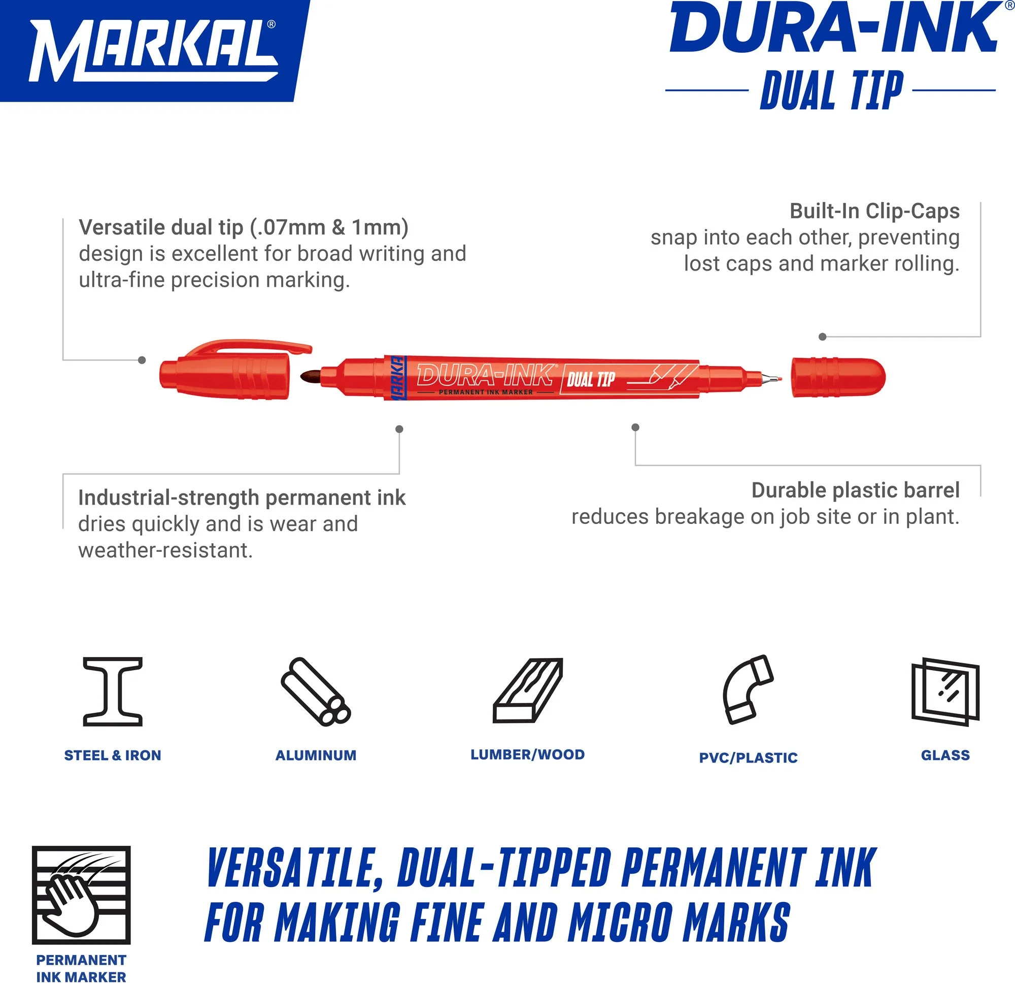 DURA-INK Dual Tip Permanent Marker mã 096282 ảnh 6