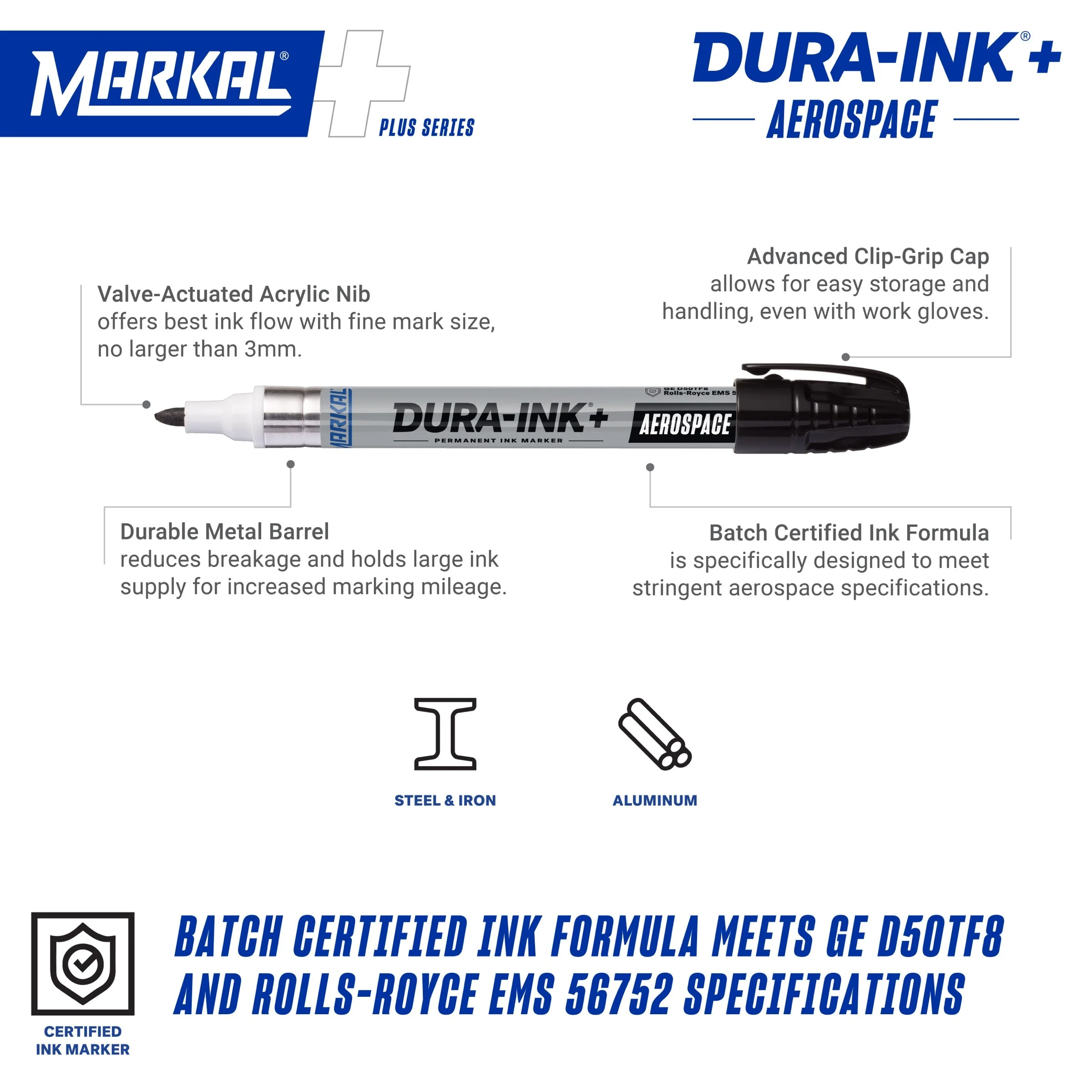 DURA-INK + Aerospace Ink Marker mã 096924 ảnh 2