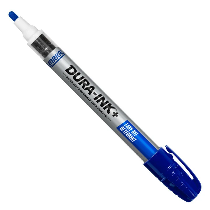 Bút mực công nghiệp (Plus) DURA-INK+ Easy Off Detergent, Blue, 3mm
