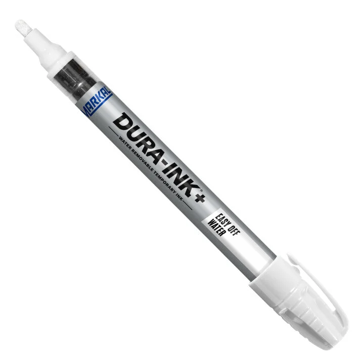 Bút mực công nghiệp (Plus) DURA-INK+ Easy Off Water, White, 3mm