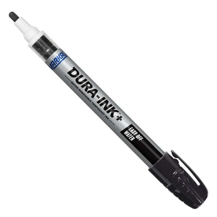 Bút mực công nghiệp (Plus) DURA-INK+ Easy Off Water, Black, 3mm