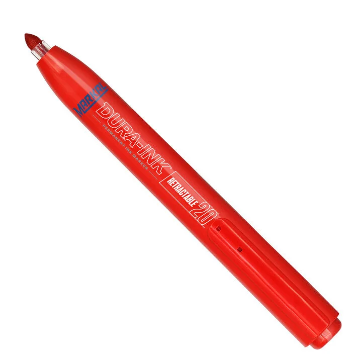 Bút mực công nghiệp DURA-INK Retractable, Red, 1.5mm, Push-button