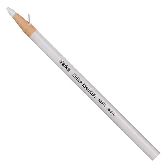 Bút chì công nghiệp China Marker, White, 3mm, Paper-wrapped grease pencil