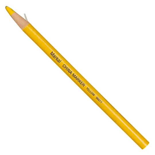 Bút chì công nghiệp China Marker, Yellow, 3mm, Paper-wrapped grease pencil