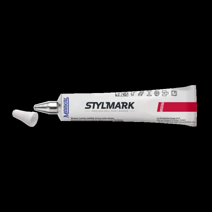 StylMark Low Corrosion Ball Paint Marker Bút sơn đầu bi - Màu Xanh dương; cỡ đầu bi 3mm mã 97165 - Markal chính hãng
