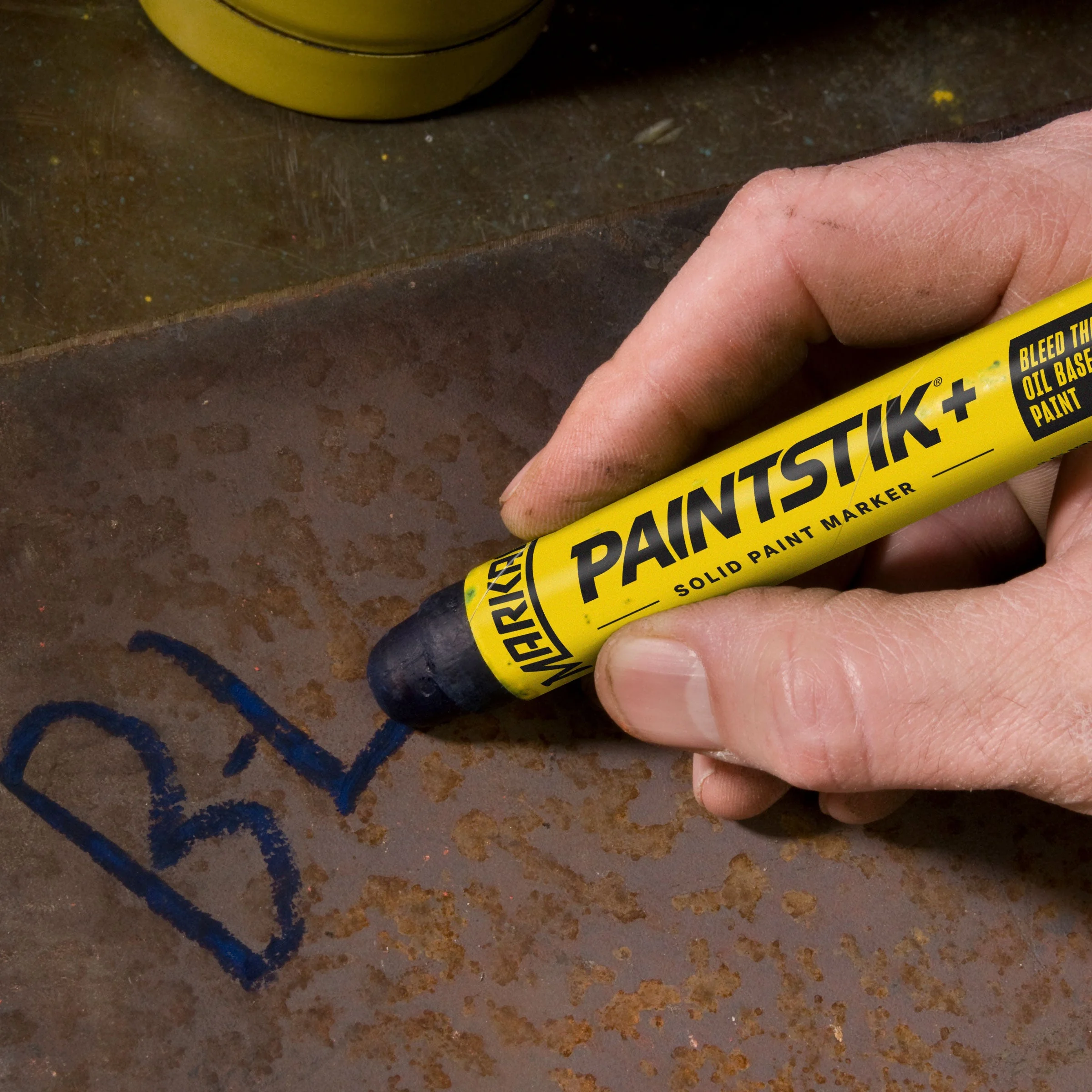 B-L Paintstik - Blue- Bleed Thru Oil Based Paint Marker mã 080725 ảnh 2