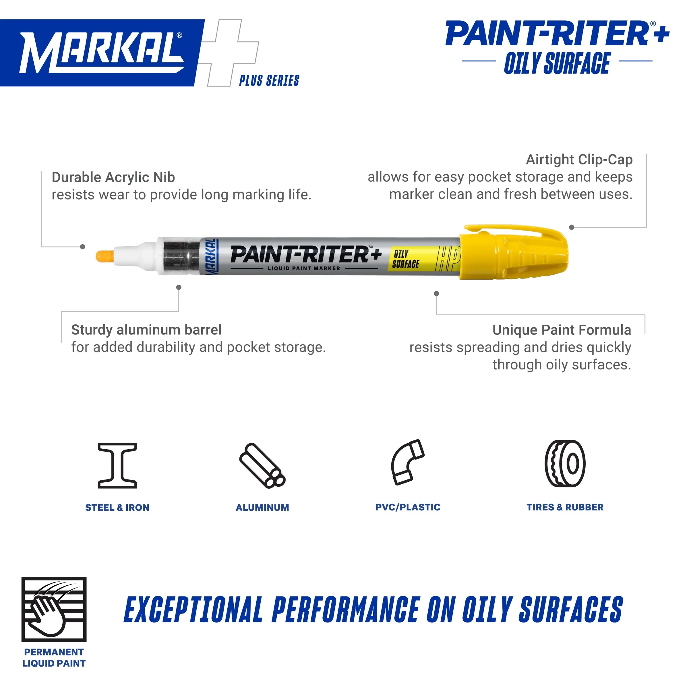 PAINT-RITER+ Oily Surface Liquid Paint Marker mã 096961 ảnh 3