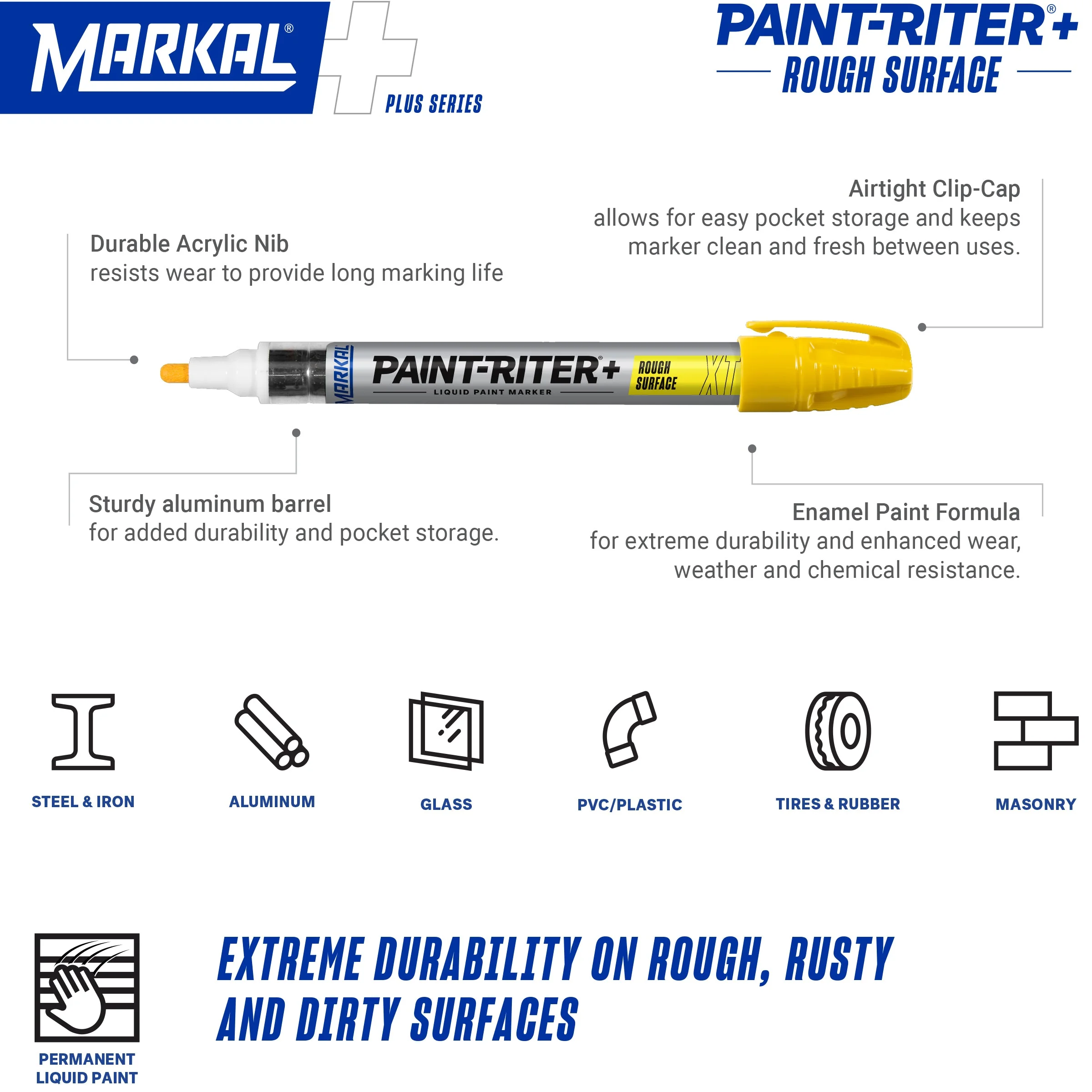 PAINT-RITER+ Rough Surface Liquid Paint Marker mã 097251 ảnh 2