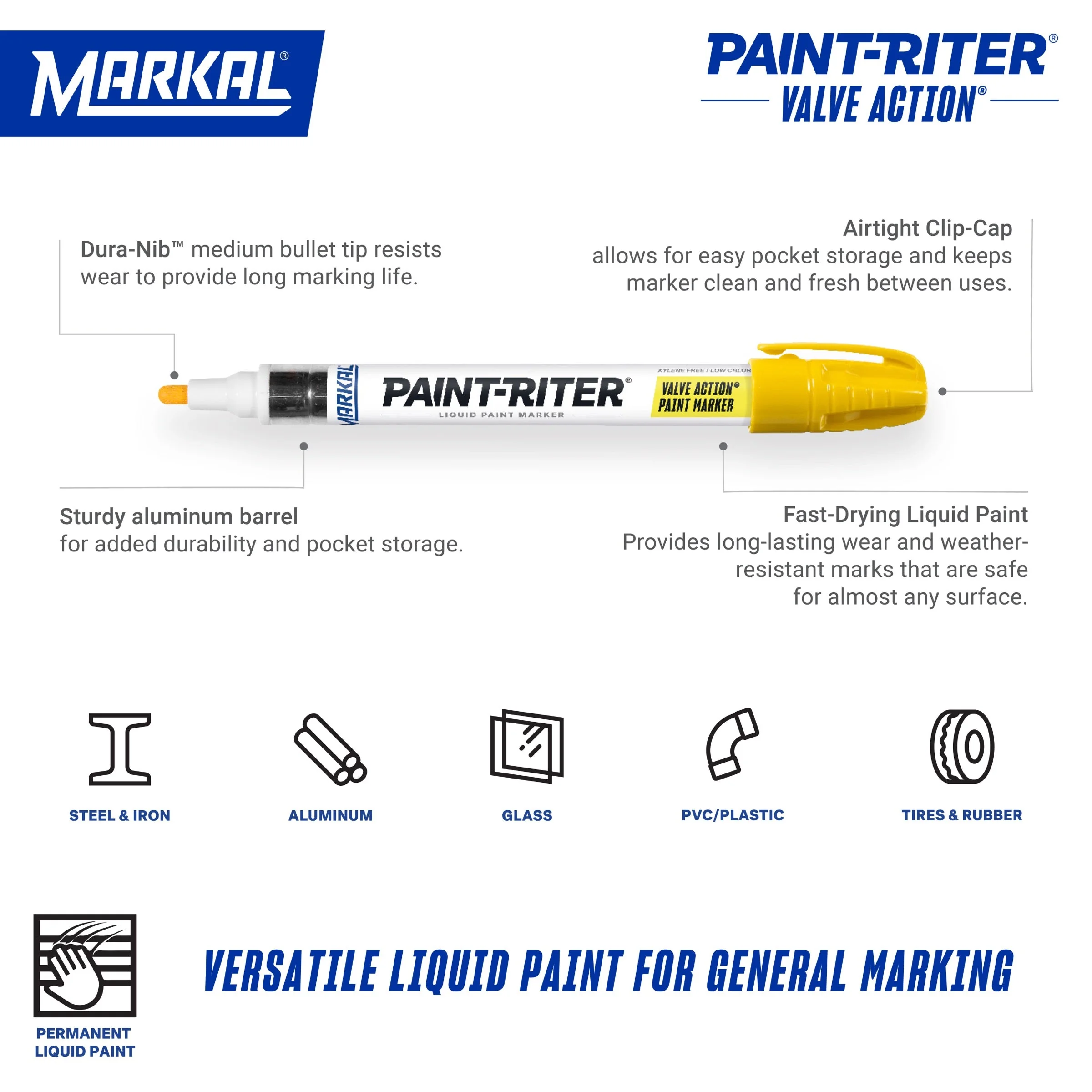 Paint-Riter Valve Action Marker mã 096821 ảnh 2