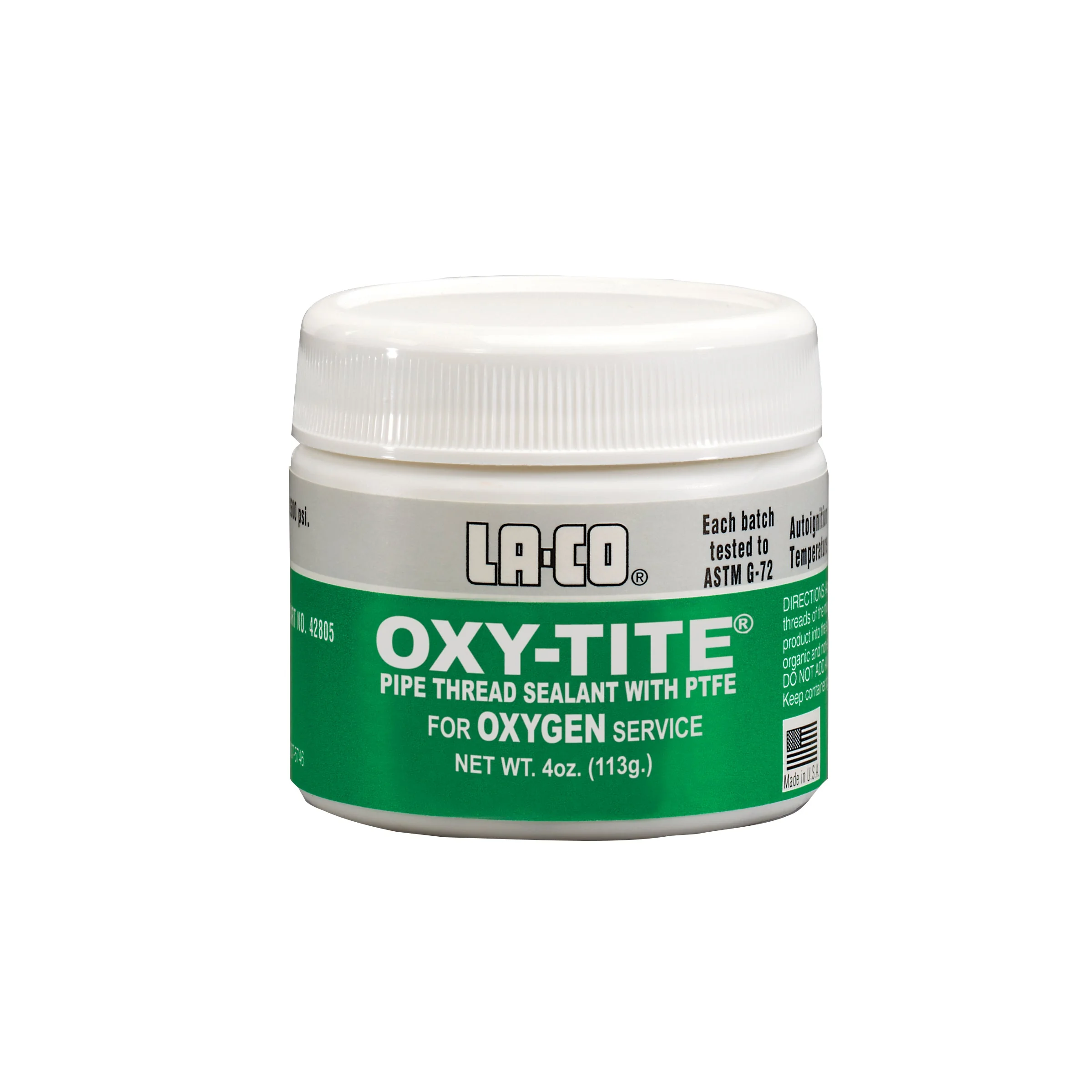Keo làm kín ren ống Oxy-Tite, 4 oz., PTFE thread sealant for oxygen systems, 2600PSI, -320°F~450°F