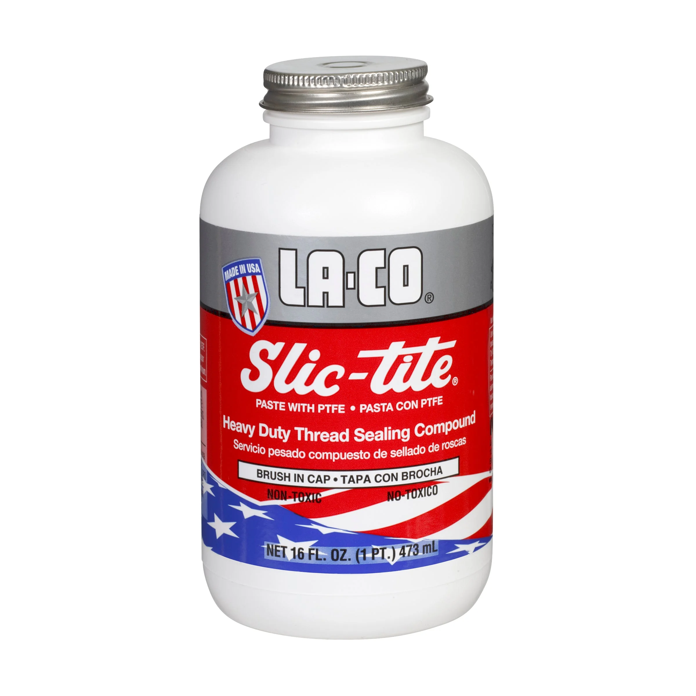 Keo làm kín ren ống Slic-Tite Paste with PTFE, 1 pt. Brush-in-cap, Gas 3000PSI/Liquid 10000PSI, -50°F~500°F, NSF/FBC