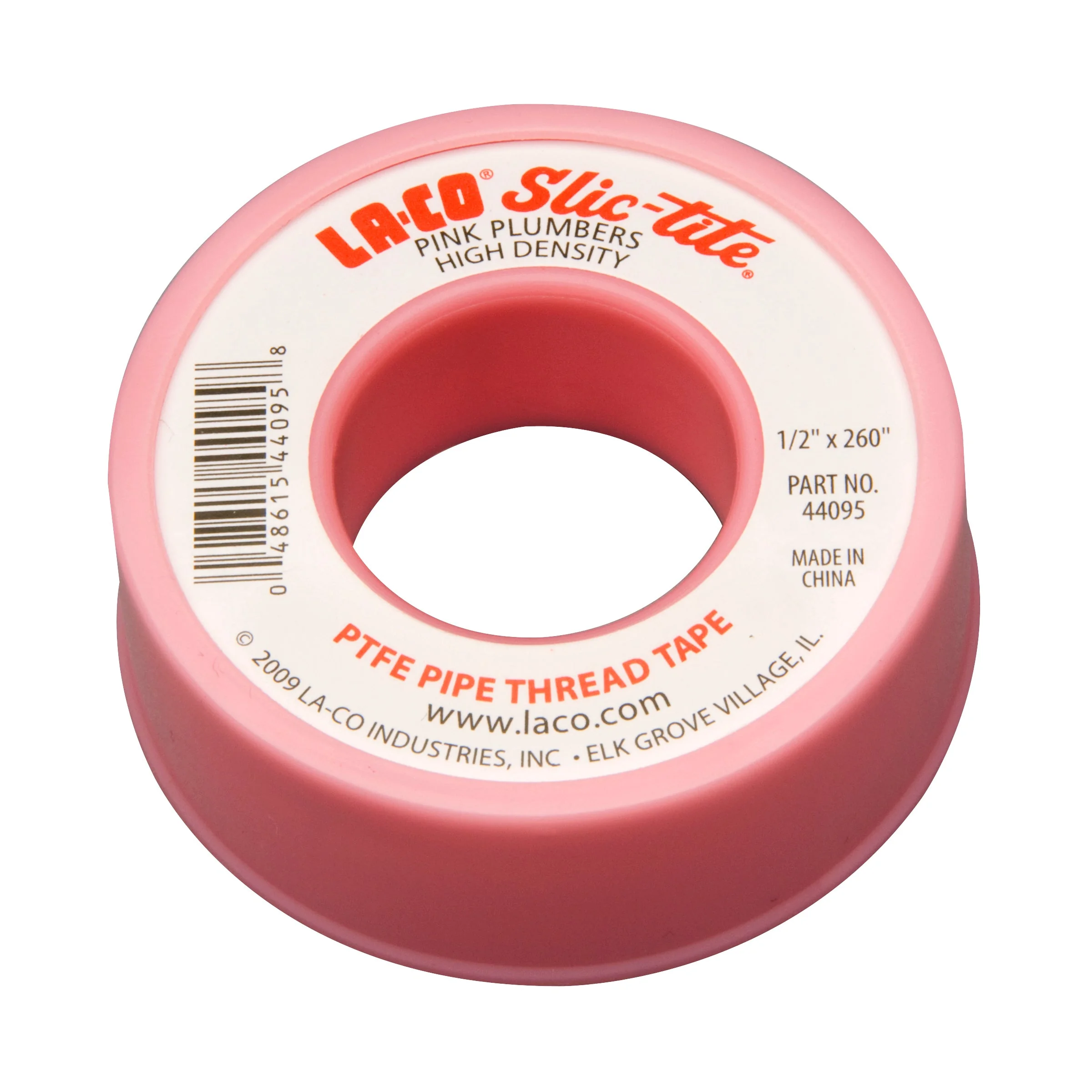 Keo làm kín ren ống Slic-Tite PTFE Tape Premium, 1/2" x 260", Pink/Water, up to 10000PSI, -450°F~550°F, 3 mils