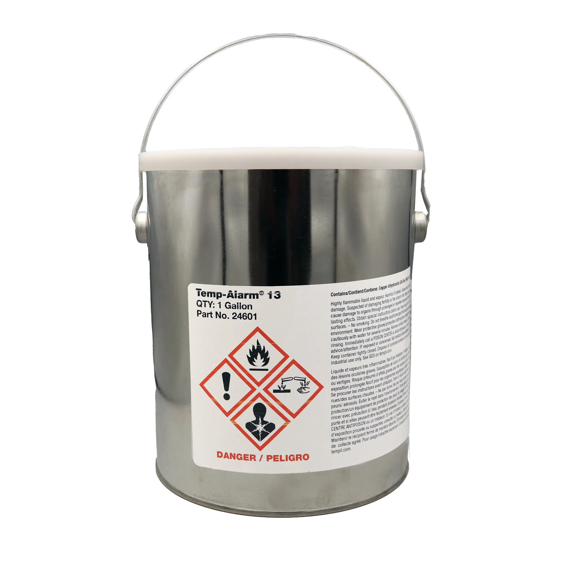 Sơn báo nhiệt/thời gian Temp-Alarm, 310°F (154°C), 1 Gallon, Color-change paint within 5min