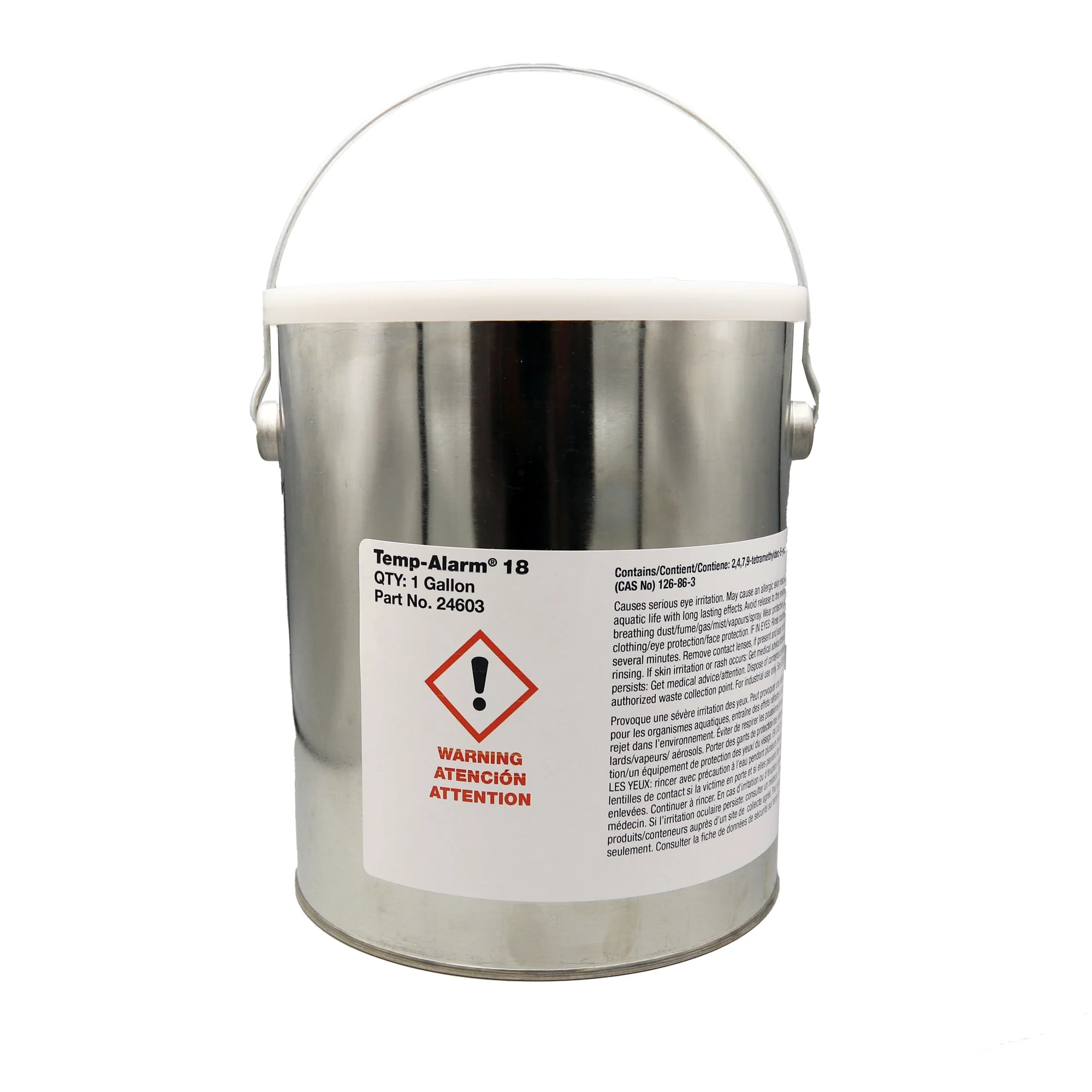 Sơn báo nhiệt/thời gian Temp-Alarm, 490°F (254°C), 1 Gallon, Color-change paint within 5min