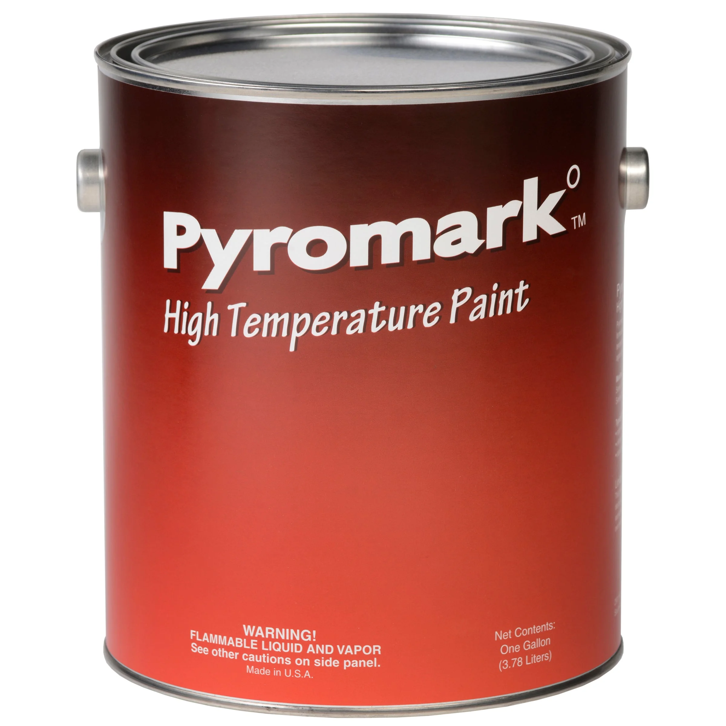 Lớp phủ chuyên dụng Pyromark Series 2500, 1 Gallon, Flat Black, Hi-Temp silicone paint up to 2000°F